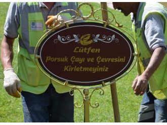 Porsuk Kenarına Yeni Uyarı Levhaları