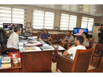 Ünlü Futbolculardan Başkan Alıcık’a Ziyaret