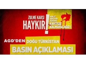 Agd’den Doğu Türkistan’da Yapılan Zulme Kınama