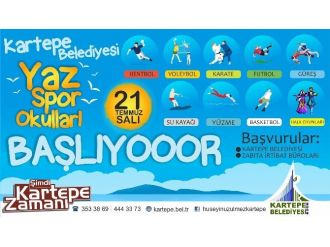 Kartepe’nin Yaz Spor Okulları Açılıyor