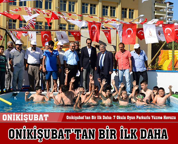Onikişubat’tan Bir İlk Daha: 7 Okula Oyun Parkurlu Yüzme Havuzu