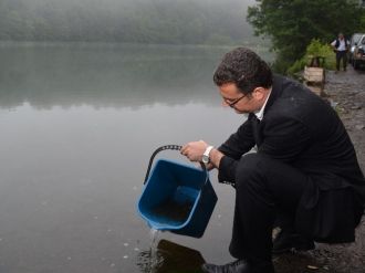 Ordu’da Göllere 45 Bin Sazan Yavrusu Bırakıldı