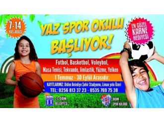 Didim’de Yaz Spor Okulları Açılıyor