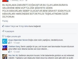 Camideki İftara Katılan Polislere Tepki Gösteren İmam Özür Diledi