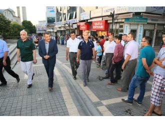 Başkan Gürkan, İftar Çadırını Gezdi