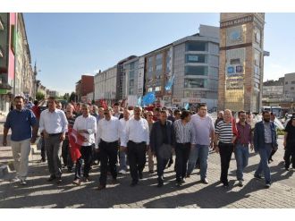 Nevşehir’de Doğu Türkistan İçin Protesto Yürüyüşü