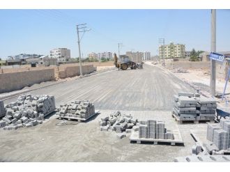 Ceylanpınar Belediyesinden Kilit Parke Çalışması