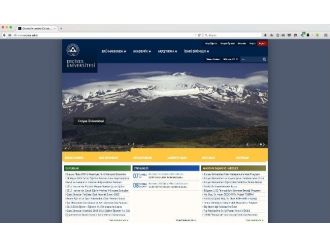 Erciyes Üniversitesi Web Sayfasını Yeniledi