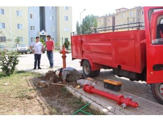 Yangın Vanaları Kontrolden Geçiriliyor