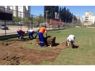 Spor Tesisleri Bakıma Aldı