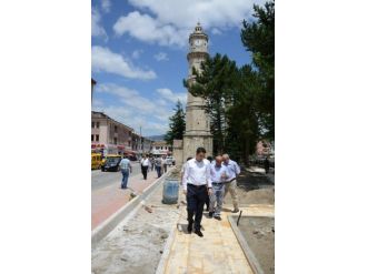 Tokat Saat Kulesi Çevresi Güzelleşiyor