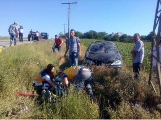 Saray’da Trafik Kazası: 1 Yaralı
