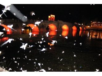 (Özel Haber) Kelebeklerin Işıkla Dansı, İzleyenleri Hayran Bıraktı