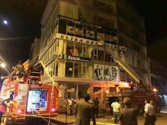 Erciş’te İş Yeri Yangını