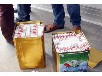 Peynir Tenekelerinden Kaçak Sigara Çıktı