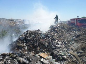 Çöplükte Çıkan Yangın Söndürüldü