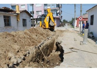 Söke’de Kanalizasyon Kazısı Sırasında Göçük Meydana Geldi