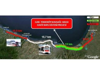 Gar-tekkeköy Arası Raylı Sistemin Yüzde 50’si Tamam