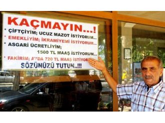 Seçim Vaatlerine Pankartlı Hatırlatma