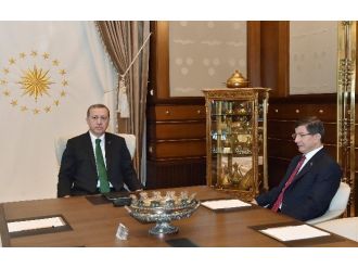 Cumhurbaşkanı Erdoğan, Başbakan Davutoğlu’nu Kabul Etti