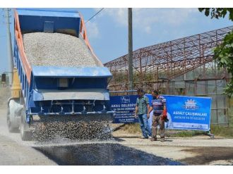 Aksu Dumanlar İhsaniye Arası Asfaltlanıyor