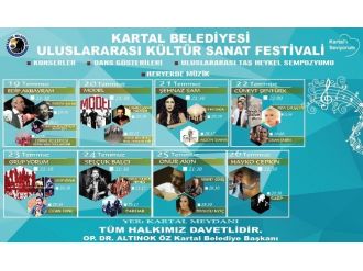 Kartal Belediyesi Uluslararası Kültür Ve Sanat Festivali Başlıyor