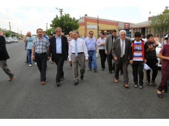 Başkan Büyükkılıç Ve Ekibinden Demirciler Sitesi Esnafına Ziyaret