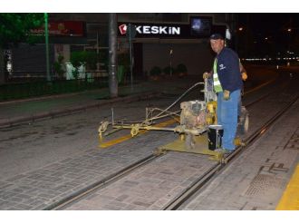 Eskişehir’de Çizgi Çalışmaları Gece Yarısı Yapılıyor