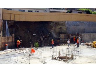 Tekirdağ’da İnşaat Alanında Meydana Gelen Göçük Nedeniyle Güvenlik Önlemi Alındı