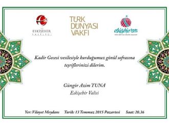 Eskişehir Halkı Kadir Gecesi Birlikte İftar Yapmanın Mutluluğunu Yaşayacak