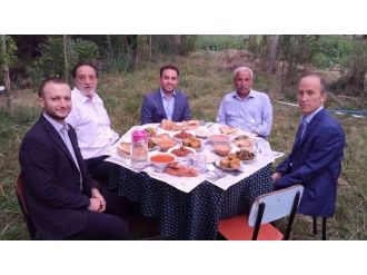 İshak Gazel, Muhtar’ın İftar Davetine Katıldı