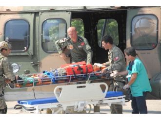 Kelebekler Vadisi’nde Askeri Helikopterli Kurtarma Operasyonu