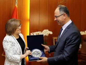 Filistin Büyükelçisi Mustafa’dan Şahin’e Ziyaret