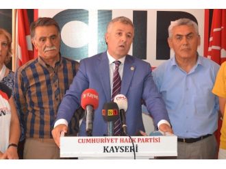 Chp Kayseri Milletvekili Çetin Arık: