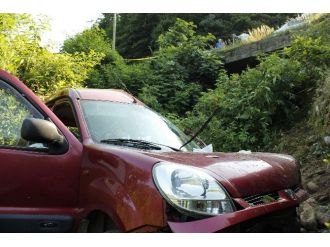 Köpeğe Çarpmamak İsterken Kaza Yaptı