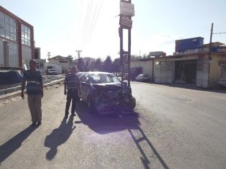 Malatya’da Direğe Çarpan Sürücü Şikayetçi Oldu