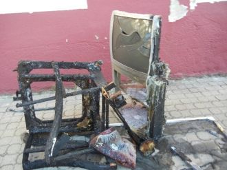 Patlayan Televizyon Nedeniyle Yangın Çıktı