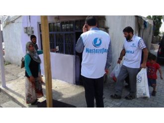 Evi Yanan Aileye Mustazaflar Cemiyeti’nden Yardım