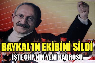 İşte CHPnin yeni kadrosu 