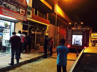 Van’da İş Yeri Yangını