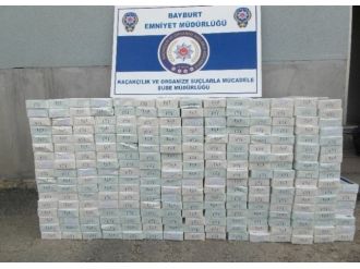 Bayburt’ta 5 Bin Paket Gümrük Kaçağı Sigara Ele Geçirildi