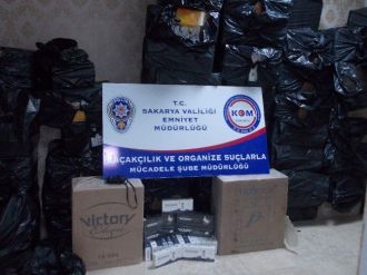 Sakarya’da 63 Bin 500 Paket Kaçak Sigara Ele Geçirildi