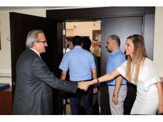 Vali Karaloğlu, Çalışma Arkadaşlarıyla Bayramlaştı