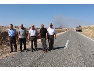 Samsat’ta Yol Genişletme Çalışması Yapılıyor