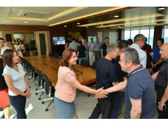 Başkan Böcek, Personeliyle Bayramlaştı