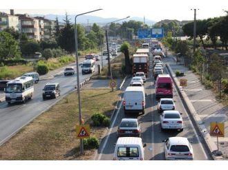 Tatilciler Yola Koyuldu