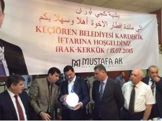 Keçiören Belediyesi Kerkük’te Kardeşlik İftarı Düzenledi