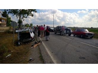 Bafra’da Trafik Kazası: 5 Yaralı