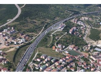 Kocaeli Tem’deki Trafik Yoğunluğu Havadan Görüntülendi