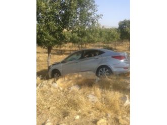 Adıyaman’da Otomobil Şarampole Uçtu